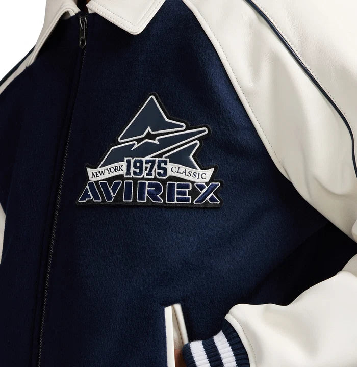 CLASSIC WOOL LEATHER VARSITY JACKET