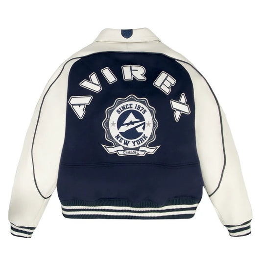 CLASSIC WOOL LEATHER VARSITY JACKET