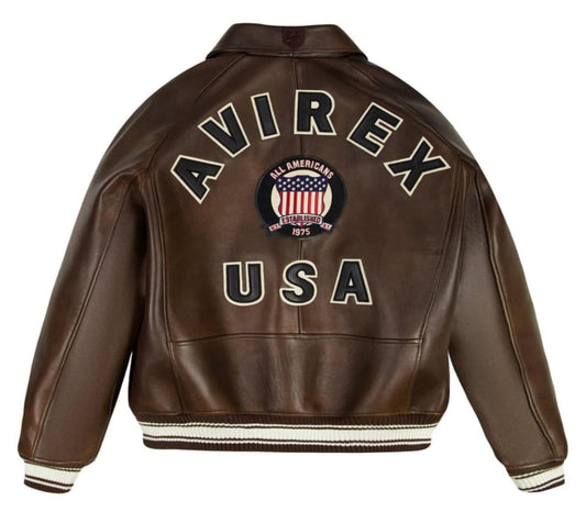 BROWN AVIREX JACKET