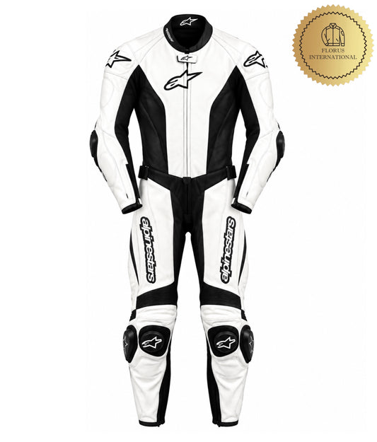 Alpinestars Leather Racing Suit – Motorcycle Race Suit White Leather Suit