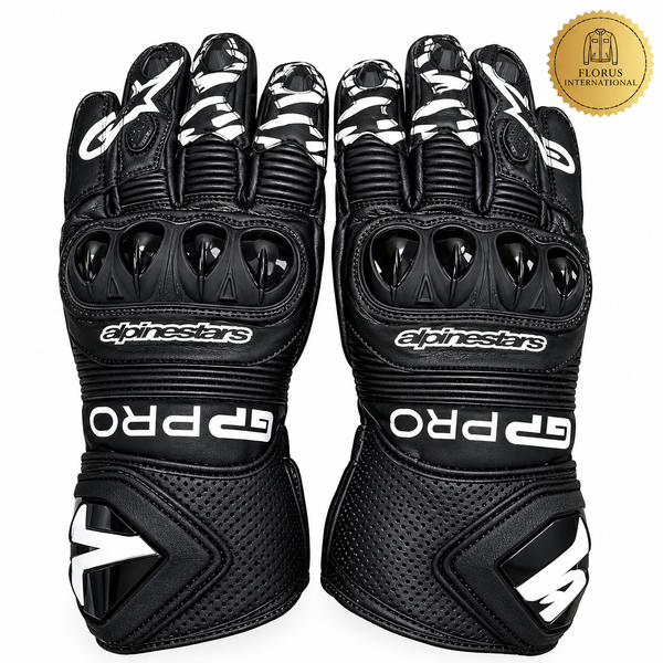 Alpinestars GP PRO R3 Black Glove Leather Motorcycle Race Gloves