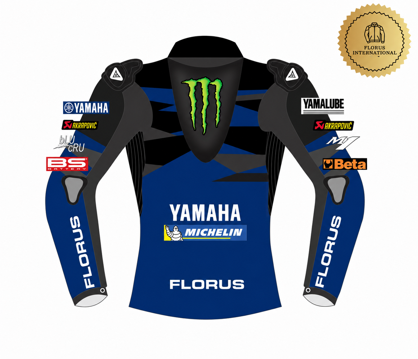 Yamaha Racing Leather Motorbike Jacket