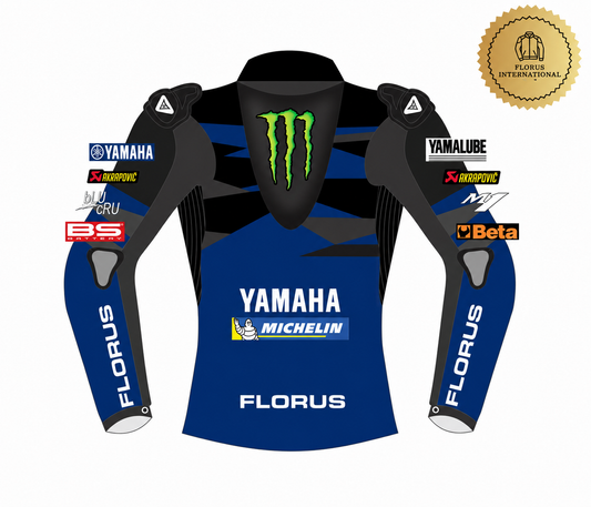 Yamaha Racing Leather Motorbike Jacket