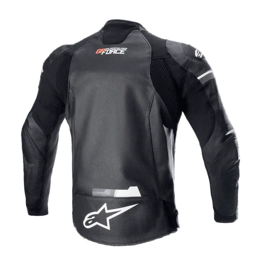 GP White & Black Force Leather Jacket