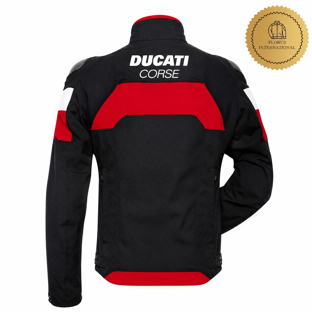 Ducati Motorbike Leather Jacket in Cowhide