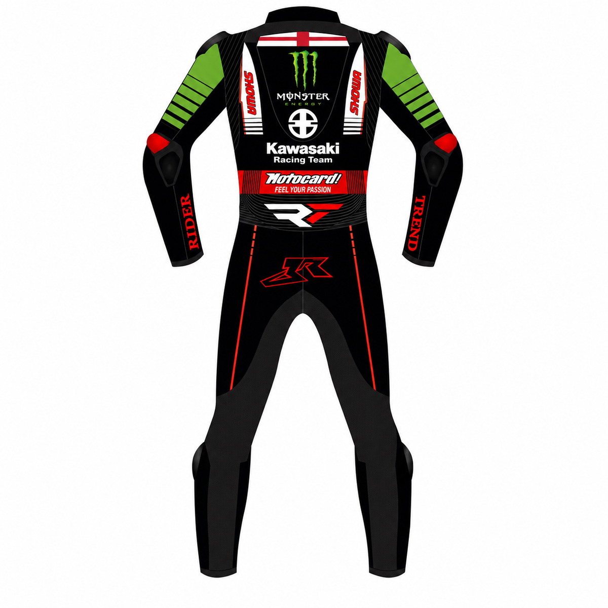 kawasaki Monster  Motorbike leather racing suit