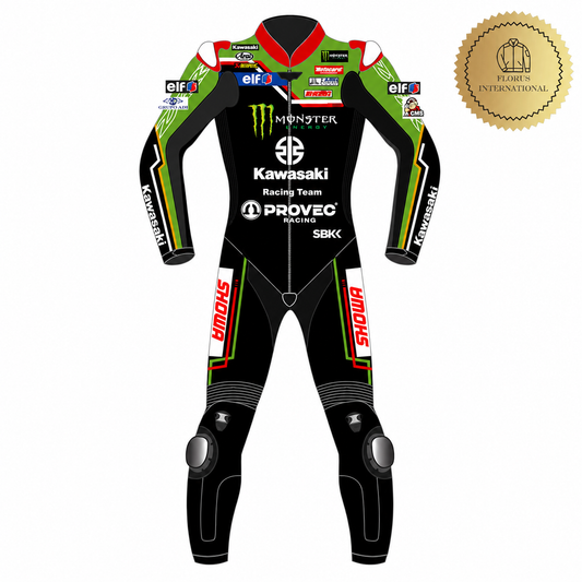 kawasaki Monster  Motorbike leather racing suit