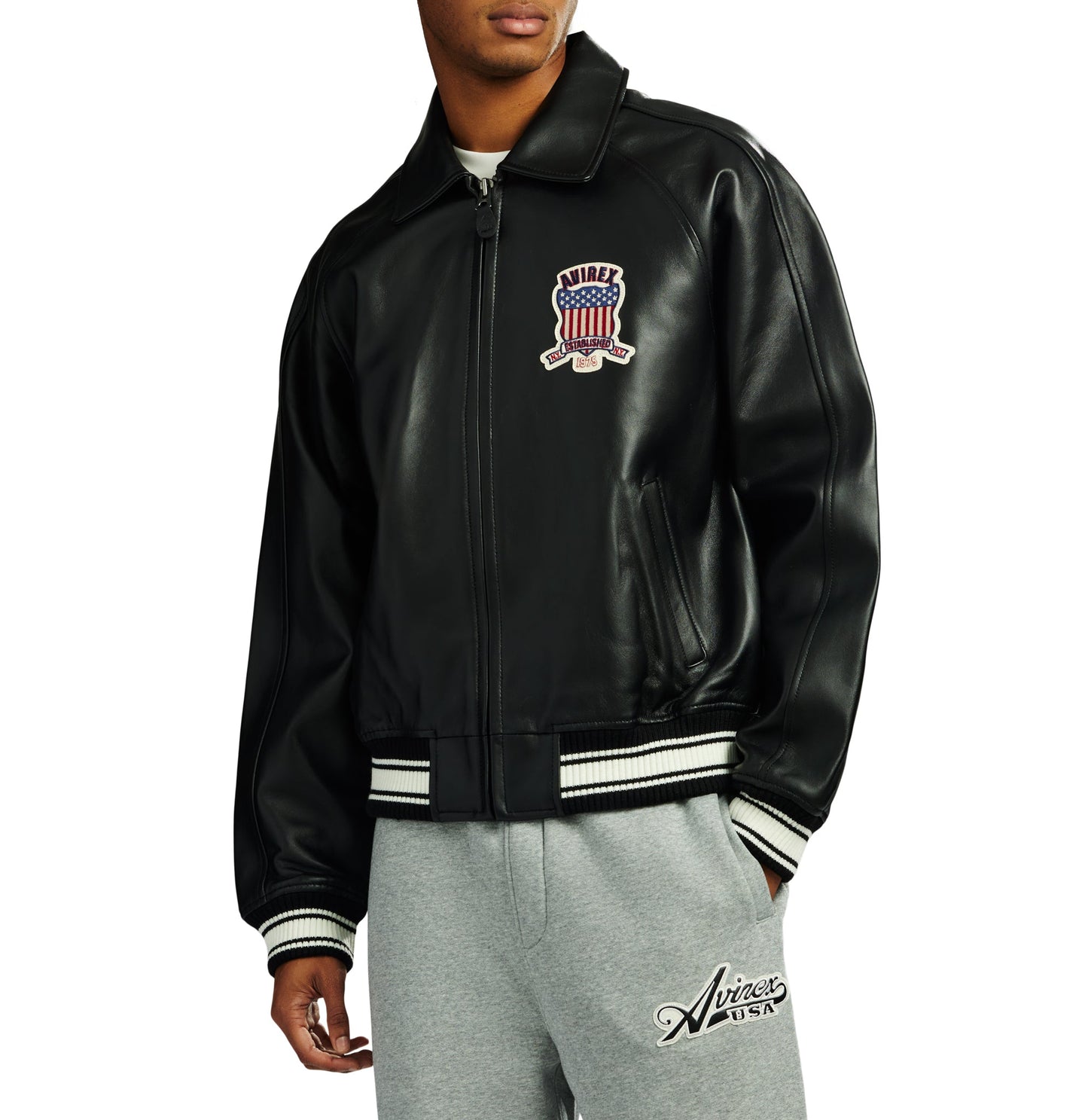 BLACK AVIREX JACKET