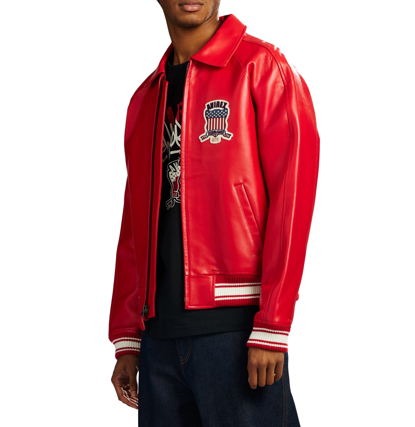RED AVIREX JACKET
