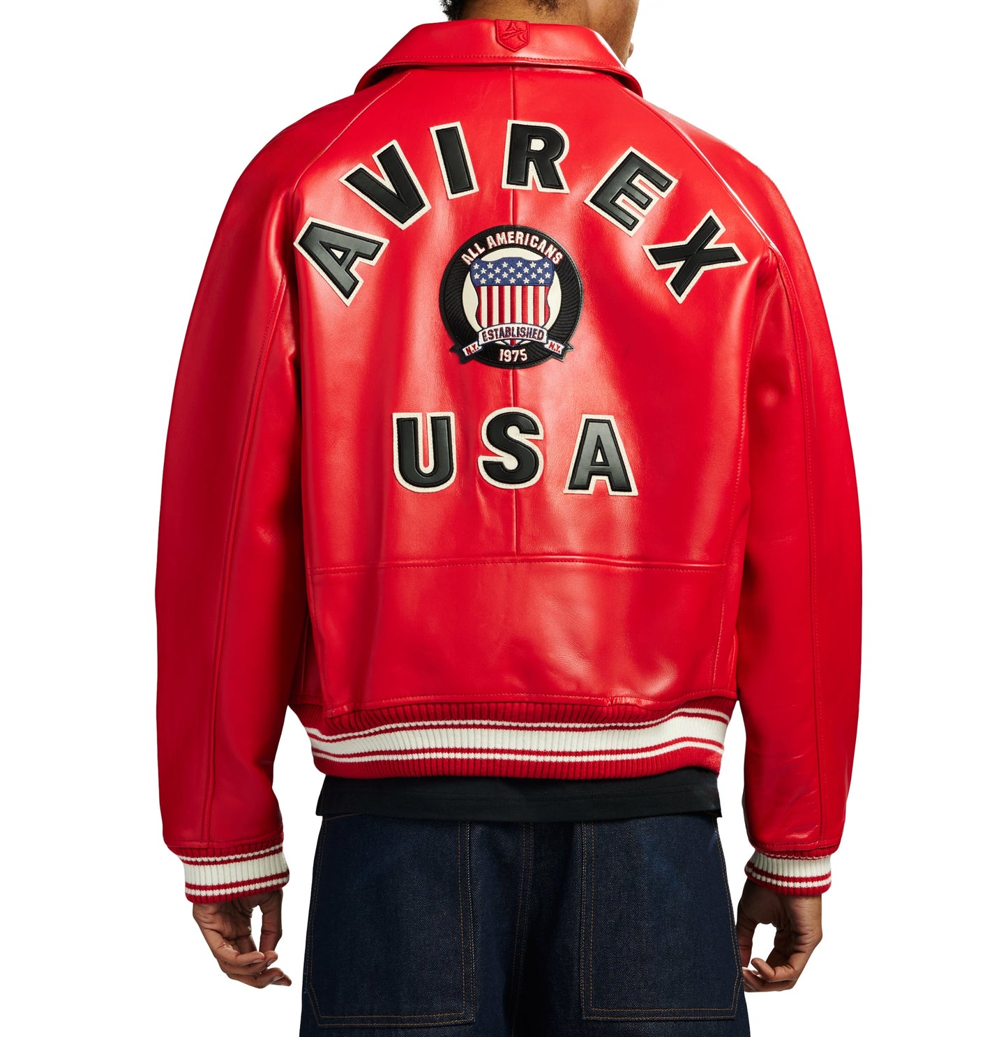 RED AVIREX JACKET