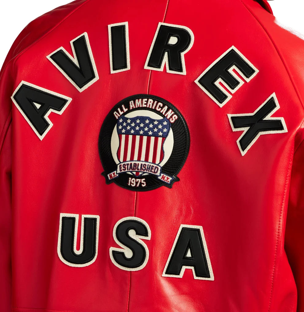 RED AVIREX JACKET