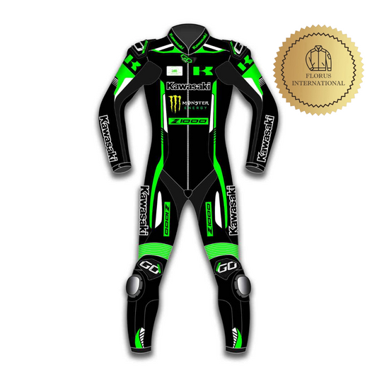 kawasaki Ninja Green  Motorbike leather racing suit