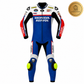 Honda Respol blue Motorbike Leather Racing Suit