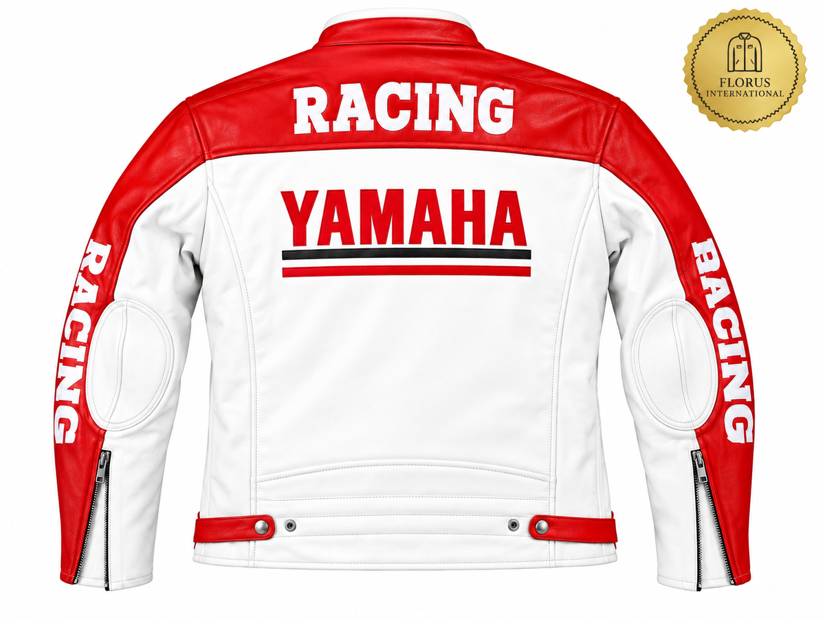 Yamaha Motorbike Motorcycle Racing Jacket Cowhide Leather jacket