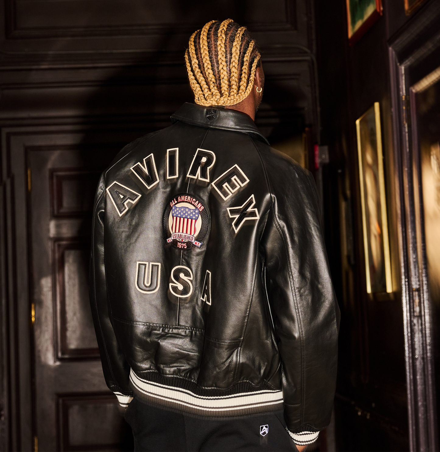 BLACK AVIREX JACKET