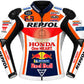 Marc Marquez Honda Repsol Racing Leather Motorcycle Jacket 2023