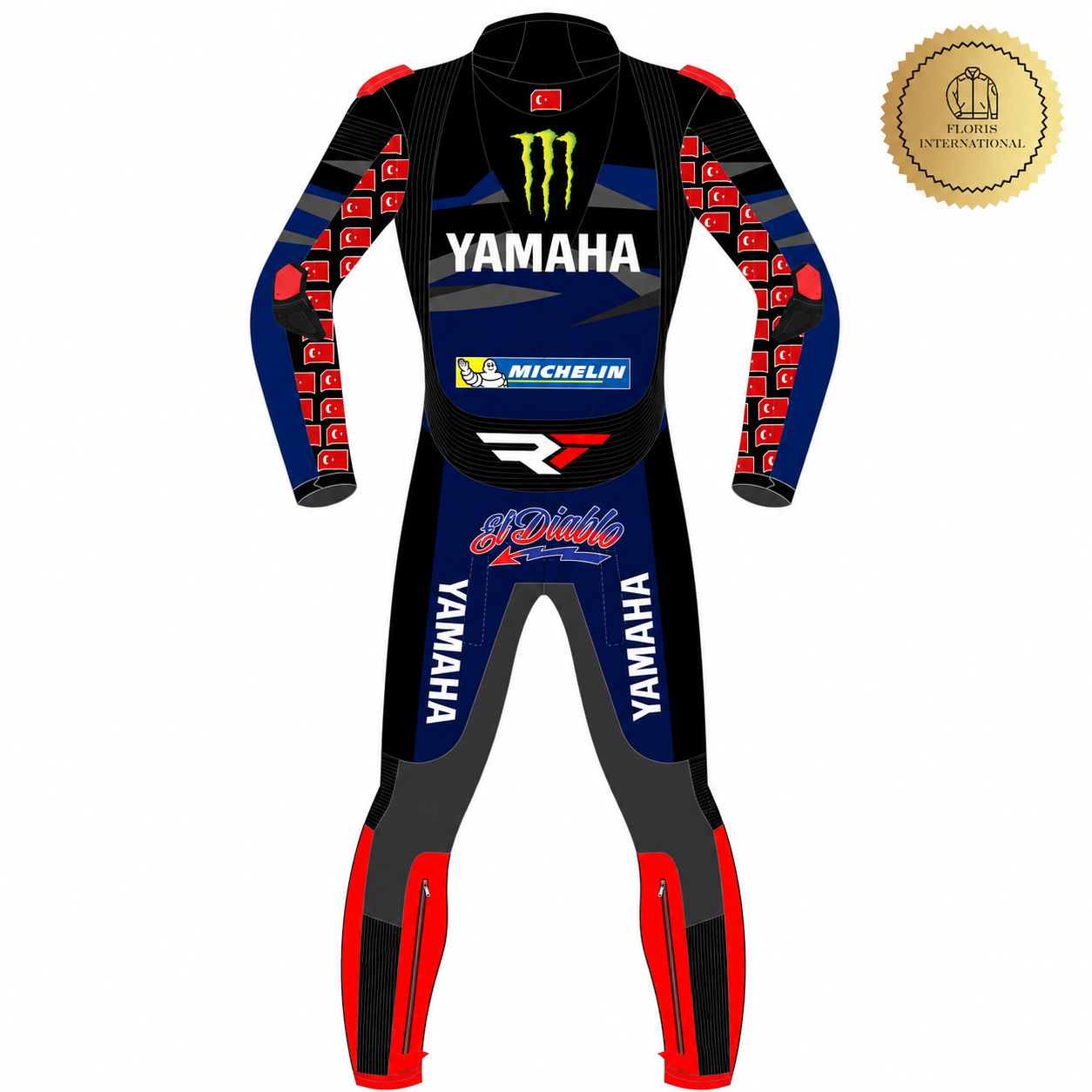 Yamaha Fabio Quartararo Leather Motorbike Racing Suit – Motorcycle Race Suit