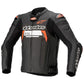 ALPINESTARS WHITE & RED MISSILE V2 IGNITION LEATHER JACKET