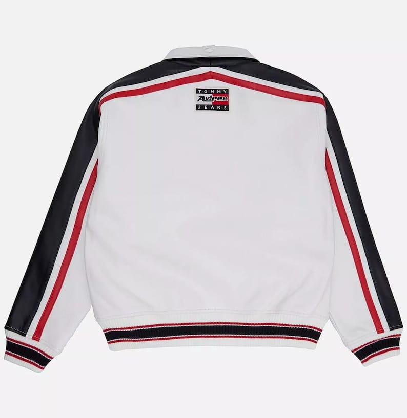 TOMMY JEANS WHITE AVIREX JACKET