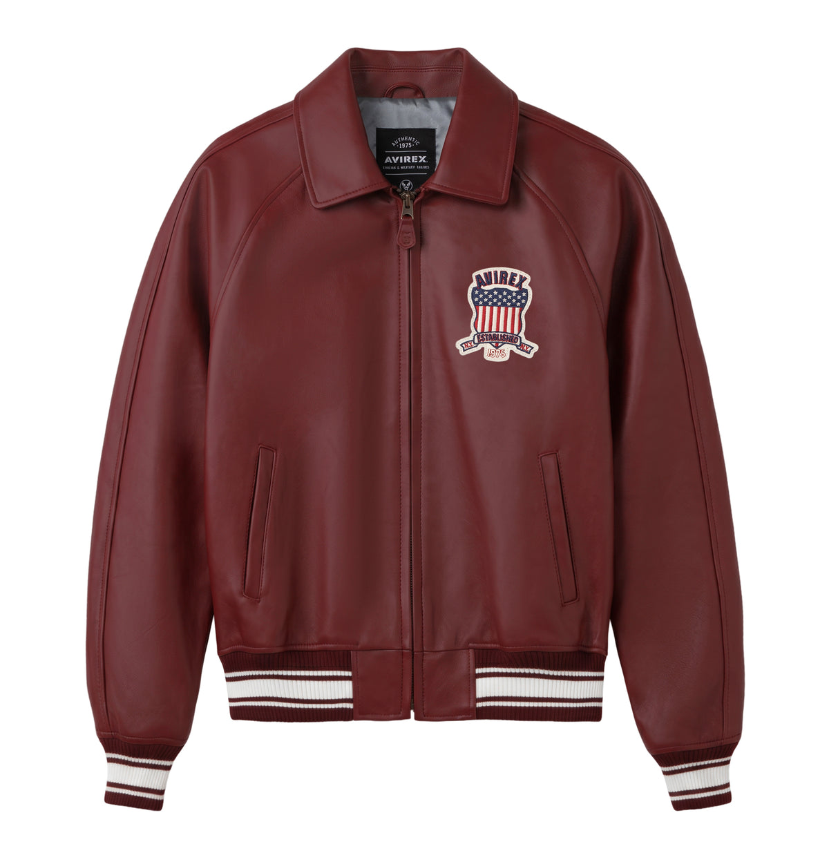 BURGUNDY AVIREX JACKET