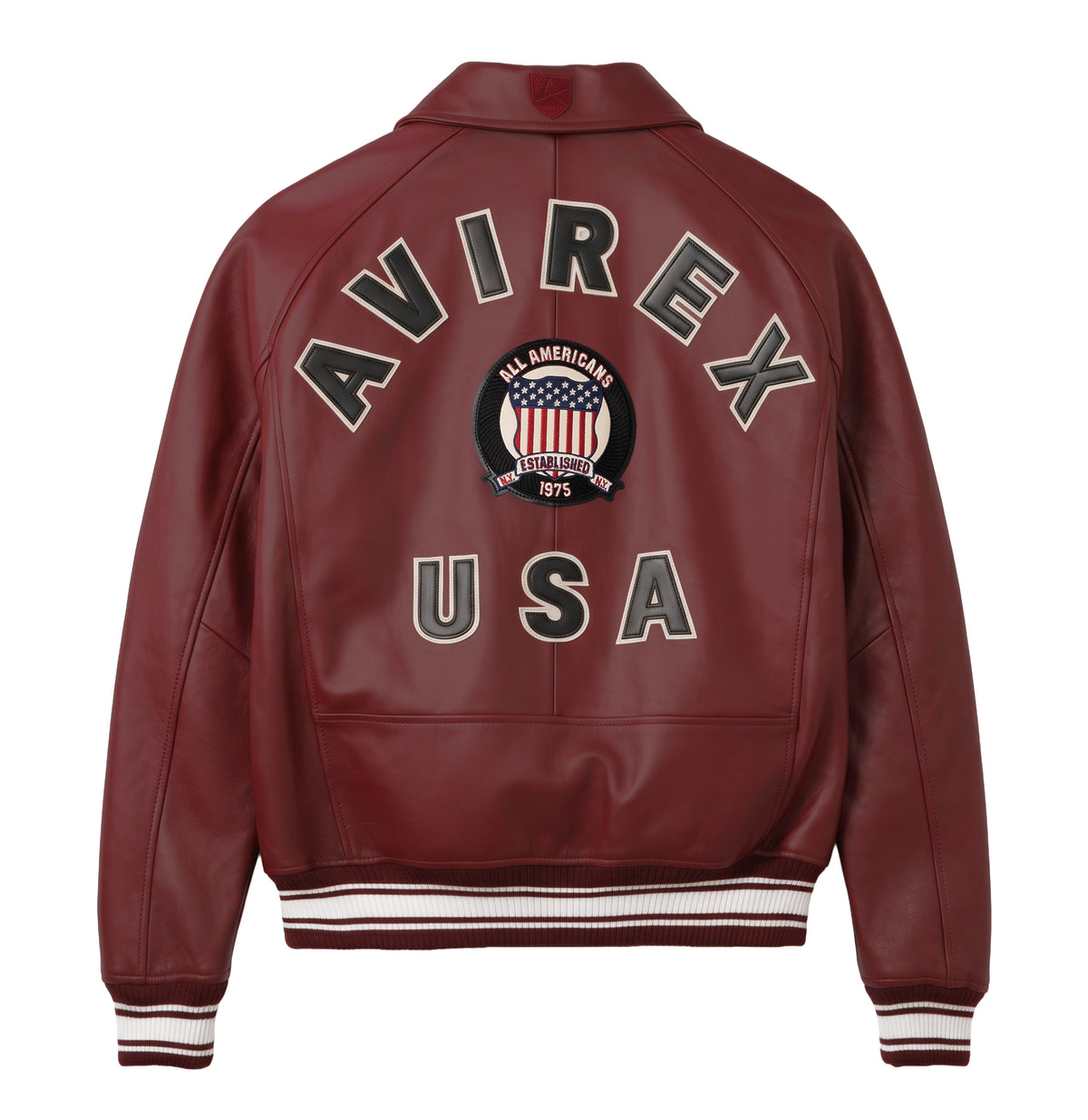 BURGUNDY AVIREX JACKET
