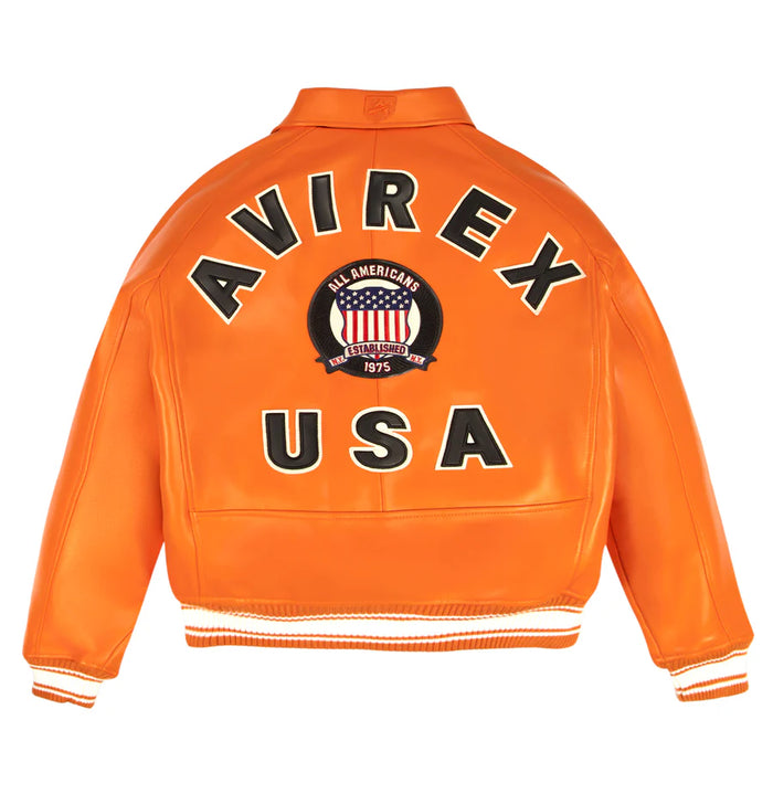 ORANGE AVIREX JACKET