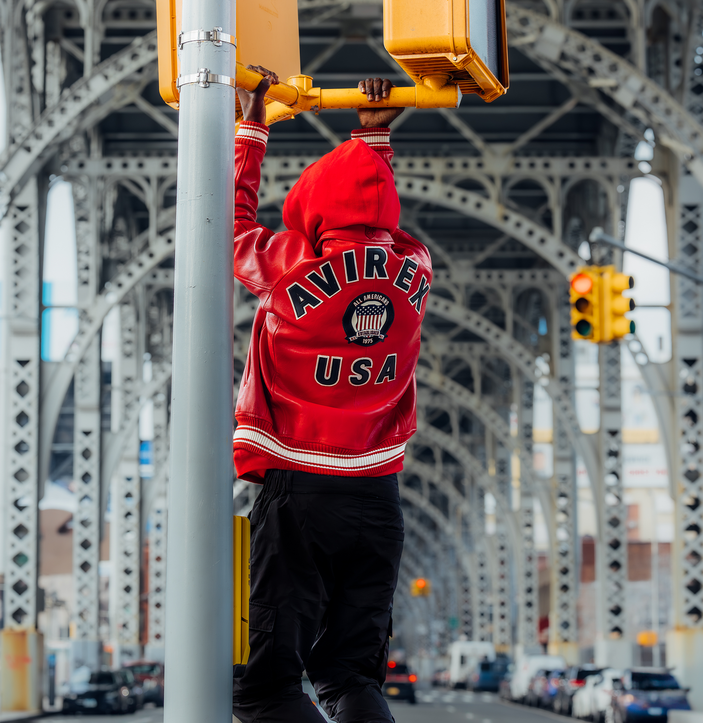 RED AVIREX JACKET