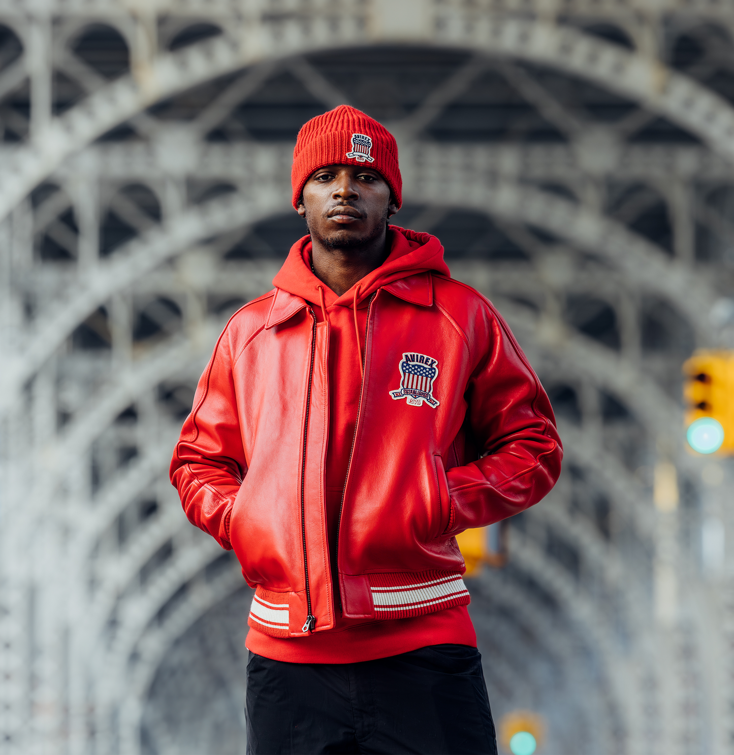 RED AVIREX JACKET