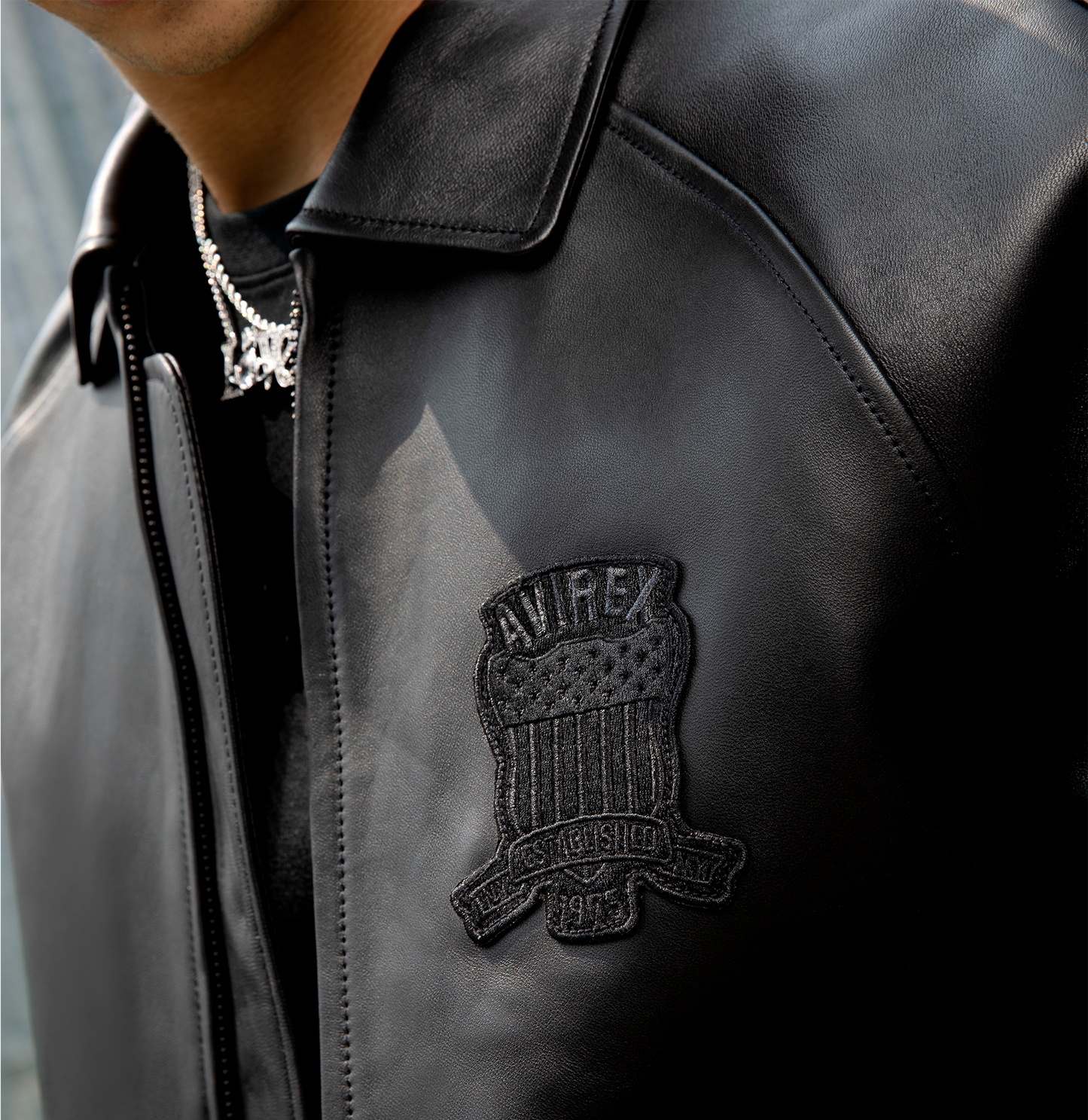 ALL BLACK AVIREX JACKET