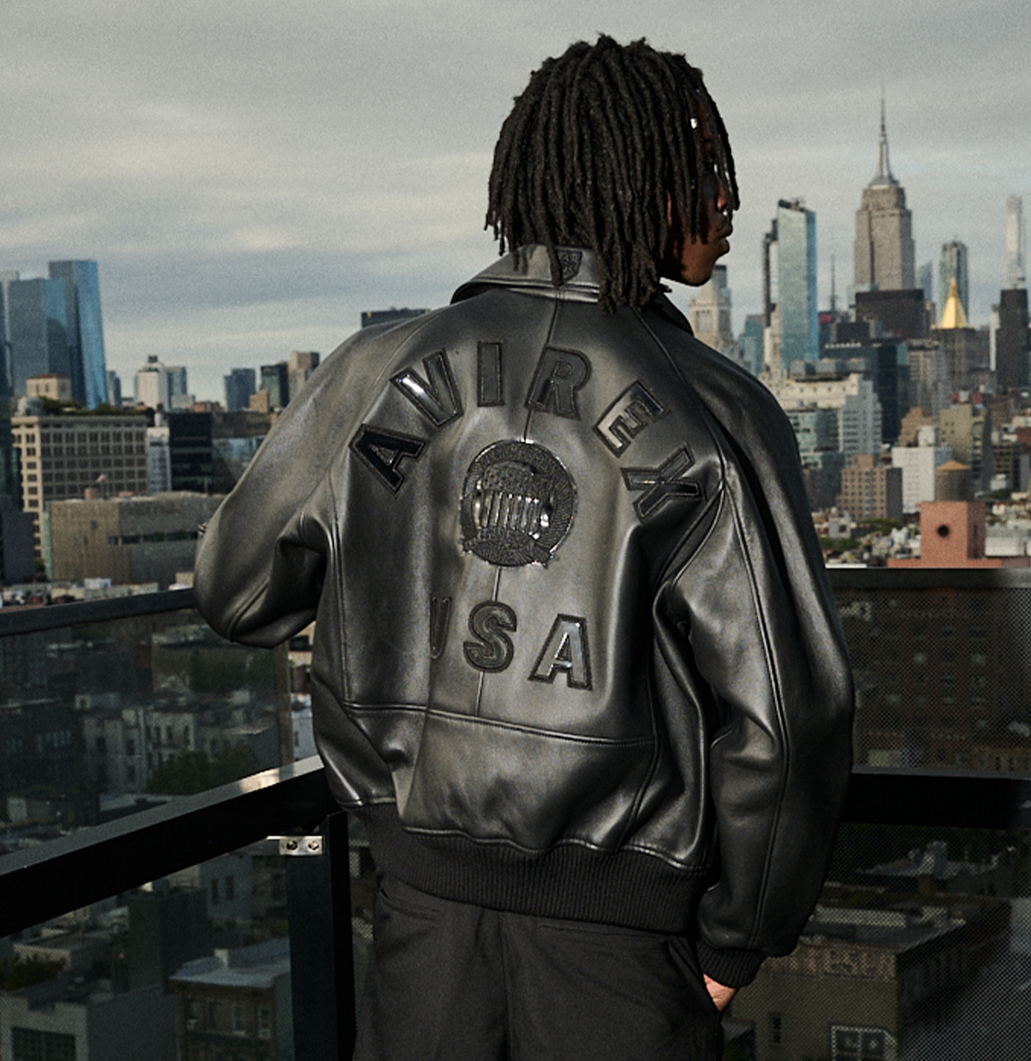 ALL BLACK AVIREX JACKET