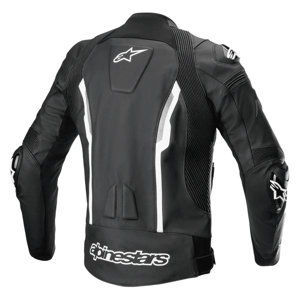 Alpinestars White & Black Force Leather Jacket