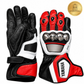 Yamaha Racing Motorbike Leather  Biker Gloves