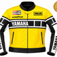 Yamaha Yellow Motorcycle Leather Jacket