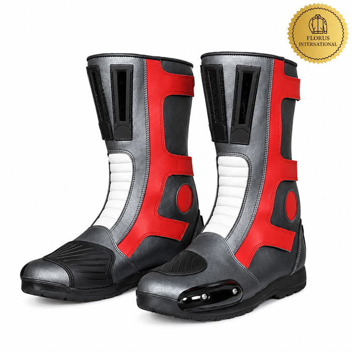 Tourist Motorcycle Riding Boots  Cowhide