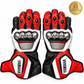 Yamaha Racing Motorbike Leather  Biker Gloves
