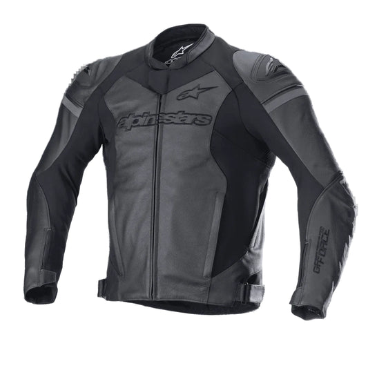 GP Alpinestars Black Force Leather Jacket