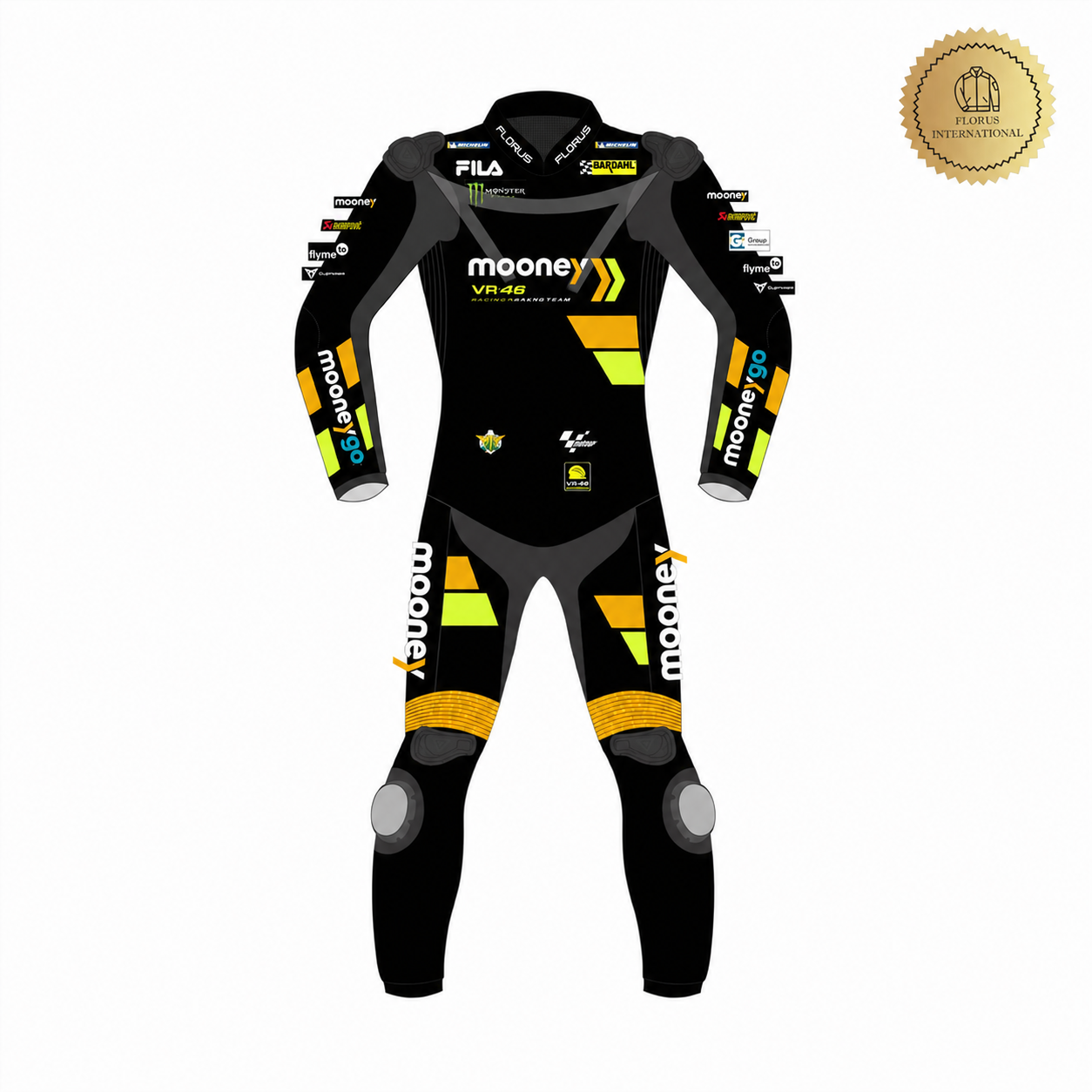 Marco Bezzecchi Mooney VR46 Motorbike Racing  Suit