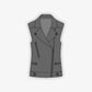 Custom Motorcycle Vest Hand-Stitched Leather Made-to-Measure
