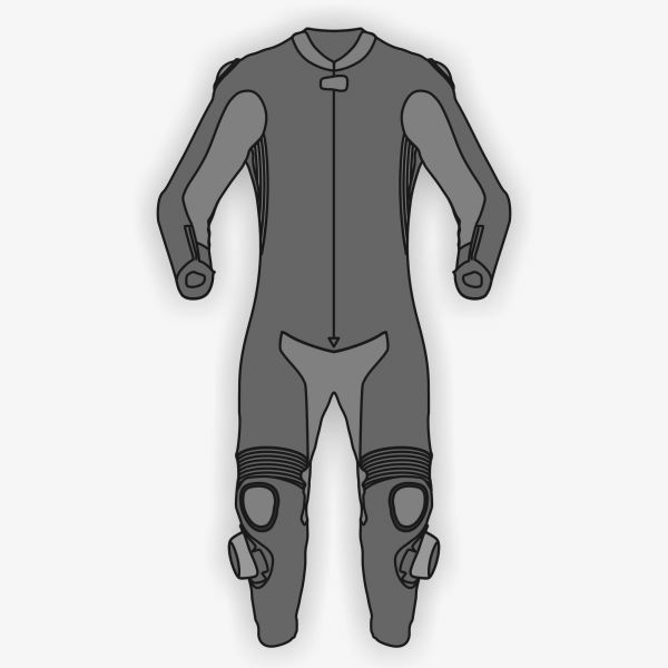 Custom Race Suits Hand-Stitched Cowhide Leather Motorcycle