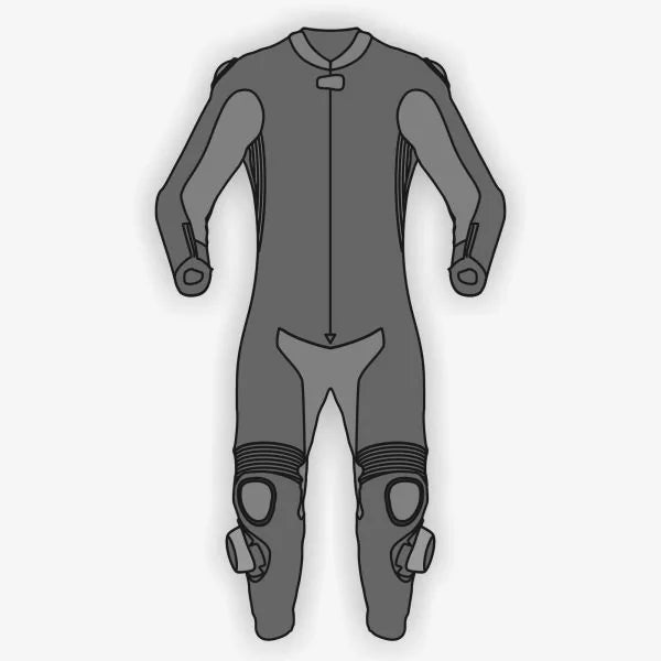 Custom Race Suits Hand-Stitched Cowhide Leather Motorcycle