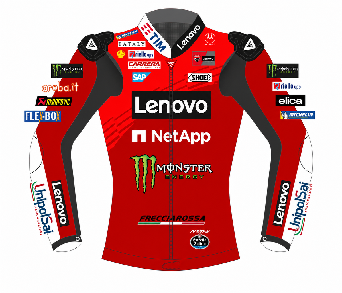Ducati Lenovo Motorbike  Leather Jacket