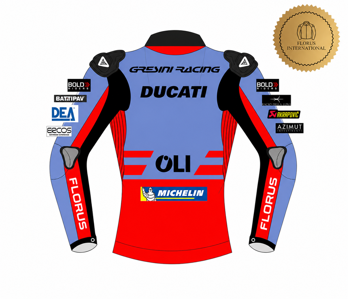 Fabio Di Giannantonio Ducati  Racing Motorbike Jacket