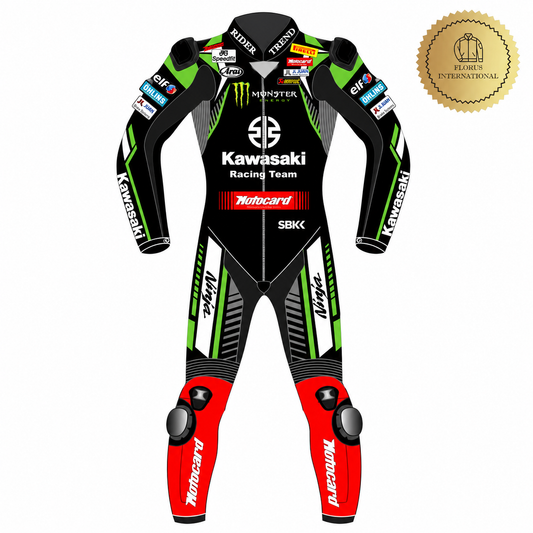Kawasaki Motorbike Leather Racing Suit