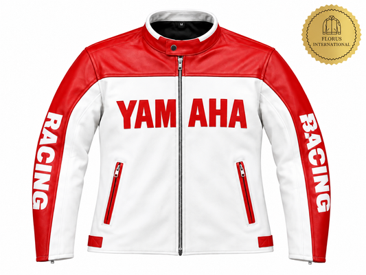 Yamaha Motorbike Motorcycle Racing Jacket Cowhide Leather jacket