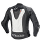 ALPINESTARS WHITE & BLACK MISSILE V2 IGNITION LEATHER JACKET