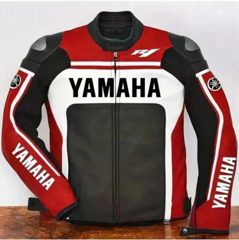 Yamaha Motorbike Motorcycle Racing Jacket Cowhide Leather jacket