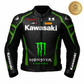 Kawasaki Monster  Racing leather Motorbike Jacket