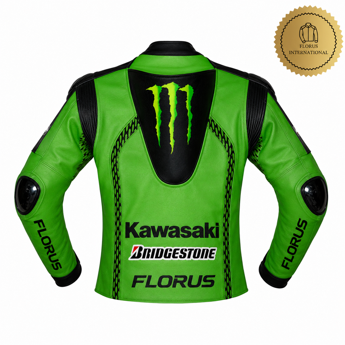 Kawasaki  Racing Team Leather Motorbike Jacket
