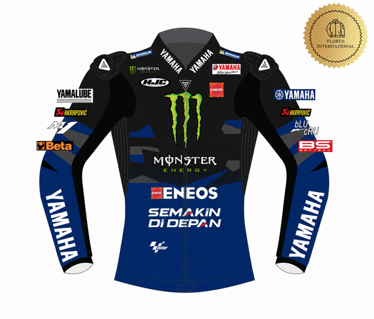 Fabio Quartararo Yamaha MotoGP Racing Leather Jacket  – Motorcycle Riding Jacket