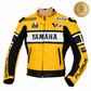 Yamaha Yellow Motorcycle Leather Jacket